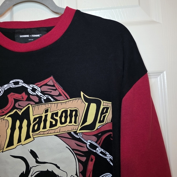 Homme + Femme Men's La Maison De Heavyweight Long Sleeve Shirt Sz M - Picture 4 of 10